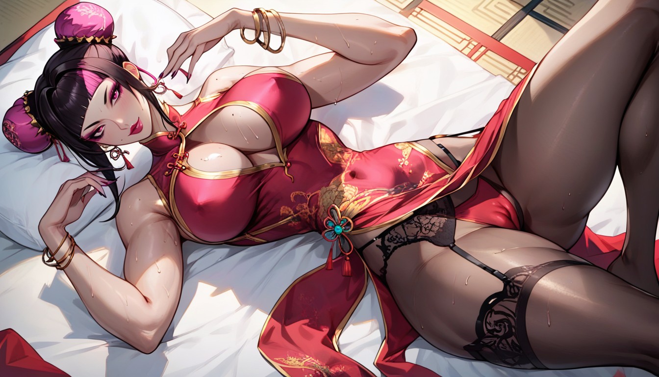 Fit Milf, Horny, Glamorous Makeup Hentai AI Porn