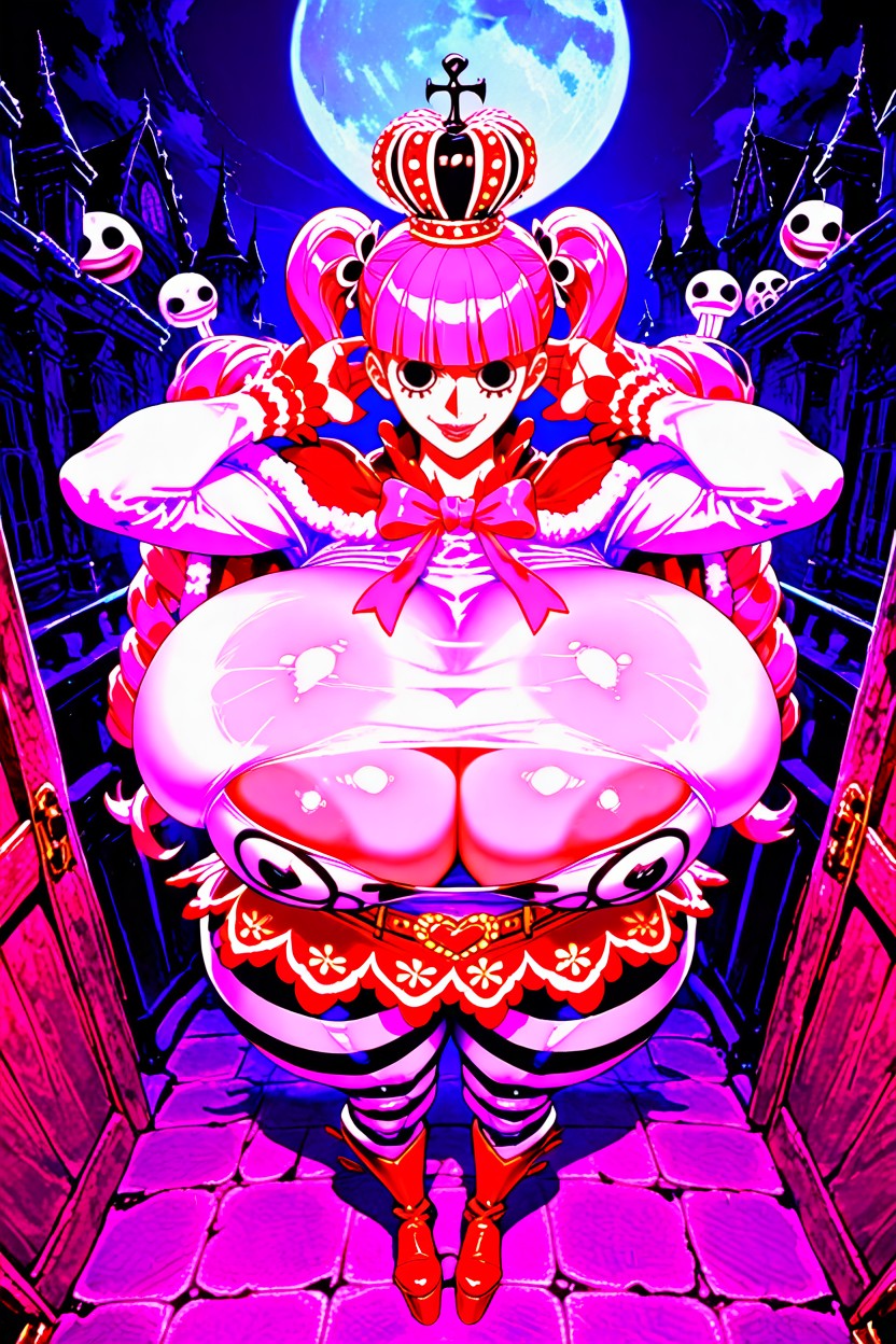 Front View, Front View, Thighs Larger Than Body AI Porn