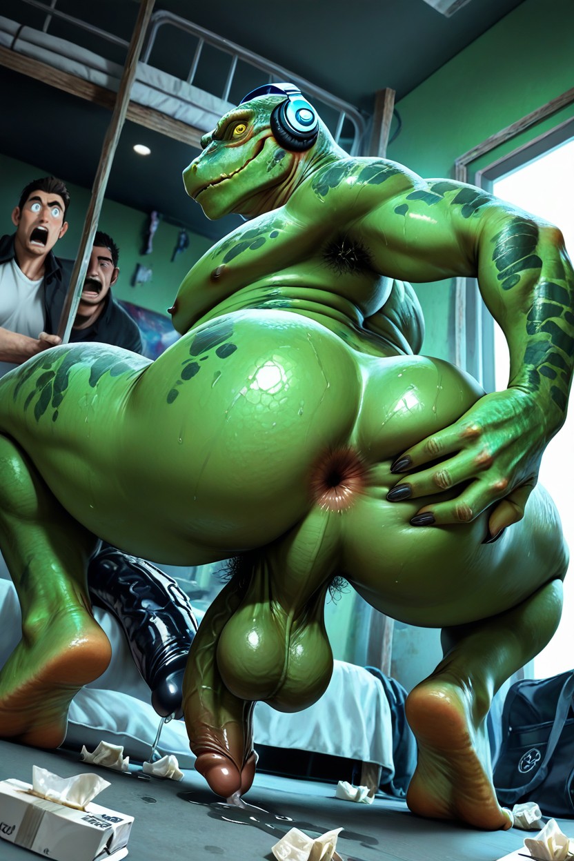 Realistic, Lizard Face, Chubby Fat Ass Porno IA Gay