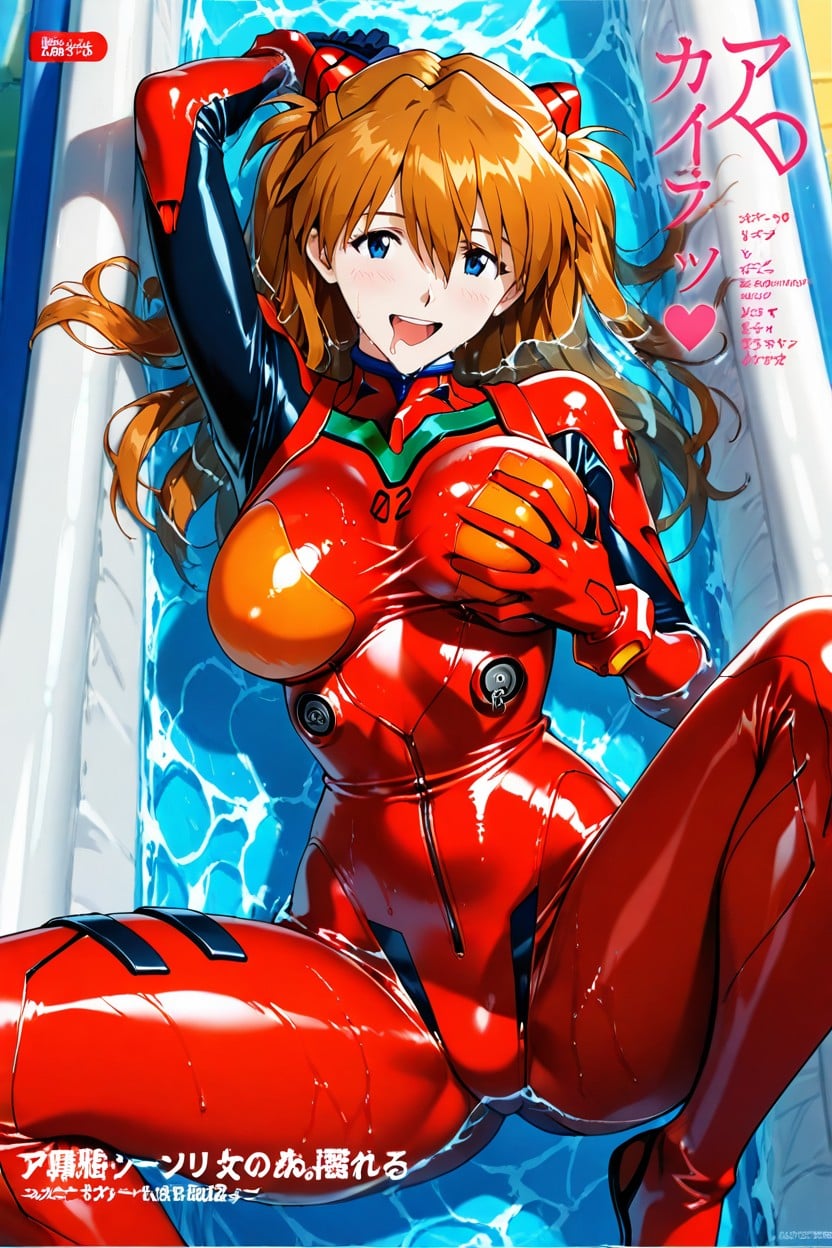 Mouth Wide Open, Pleasure Face, Swimsuit Hentai AI Porn