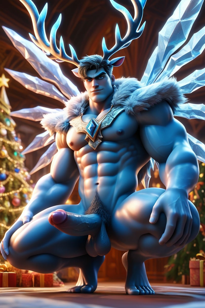 Ange, Smooth Skin, Massive Ice Wings Porno IA Gay