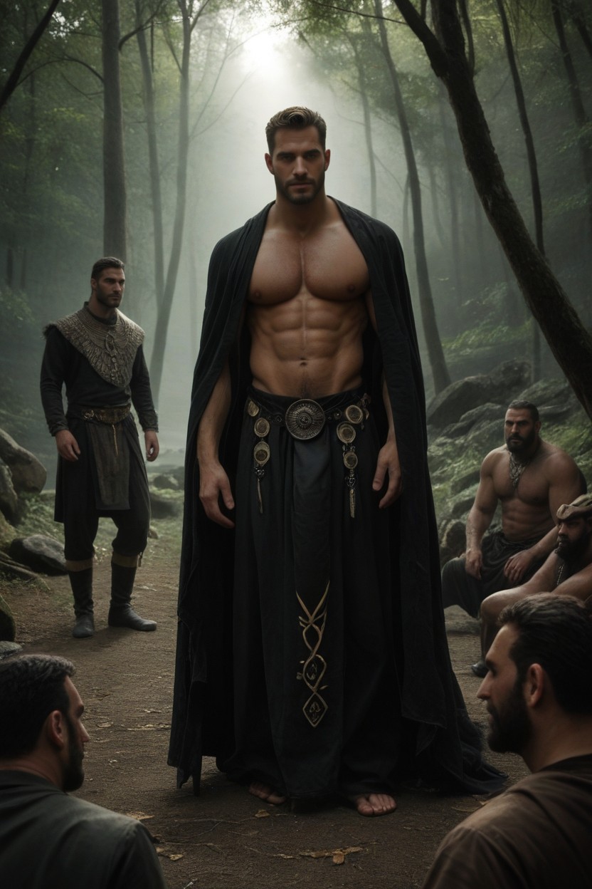 Gigantesque, Fitting The Samhain Festival In The Background, 20+ Porno IA Gay