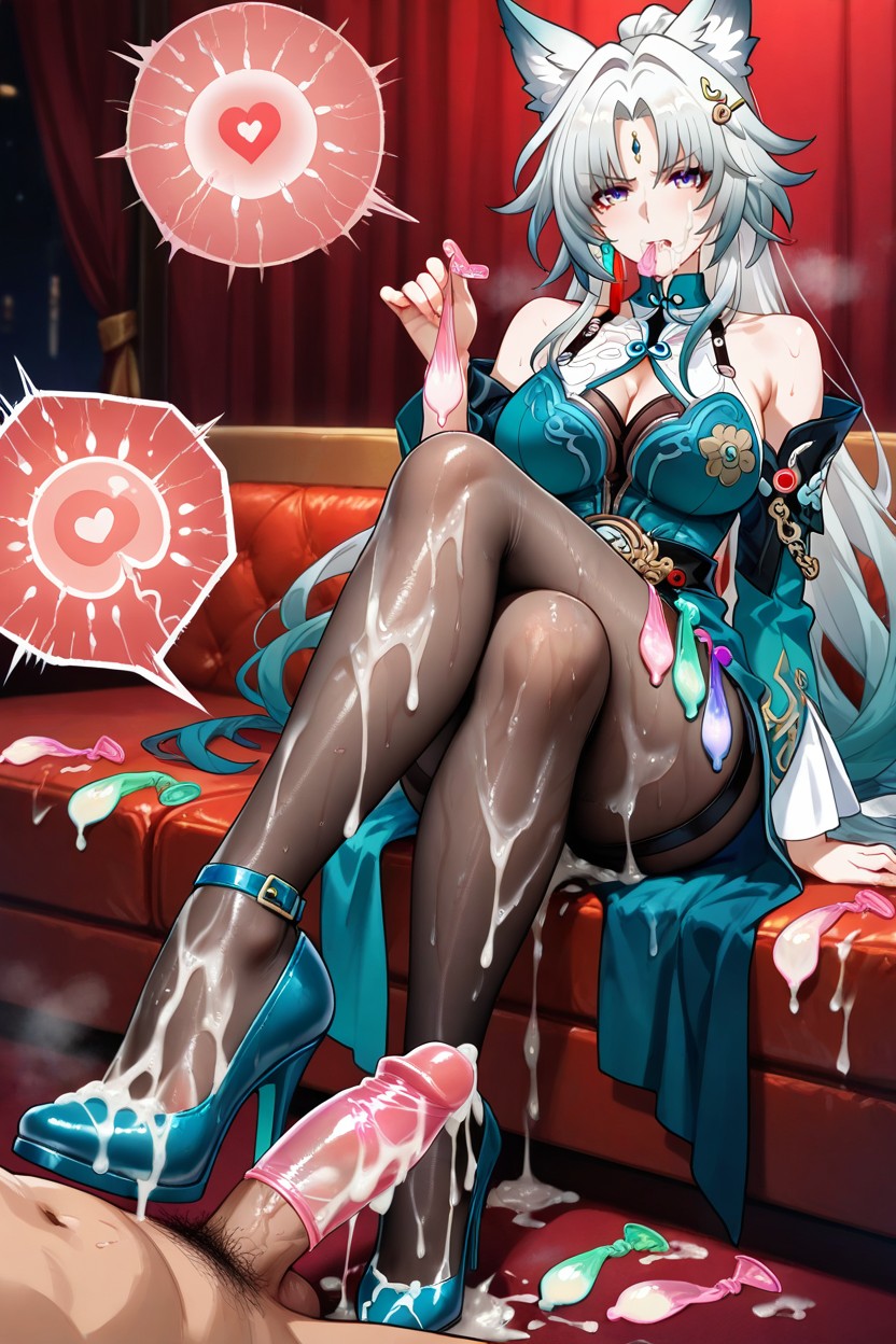 Medium Breast, Wet Clothes, Drinking Semen Hentai AI Porn