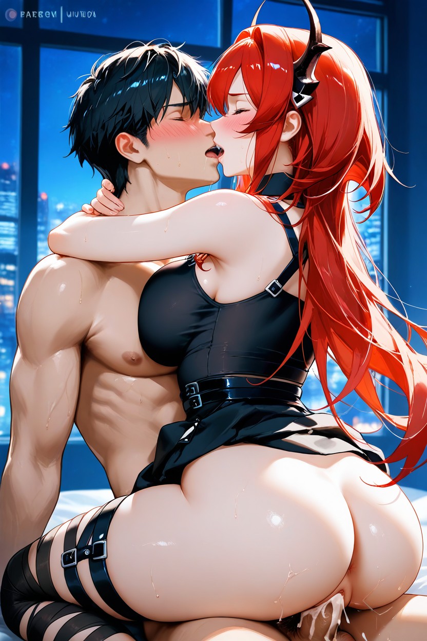 Fit Body, Eyebrows Frowned, Leg Wrap Hentai AI Porn