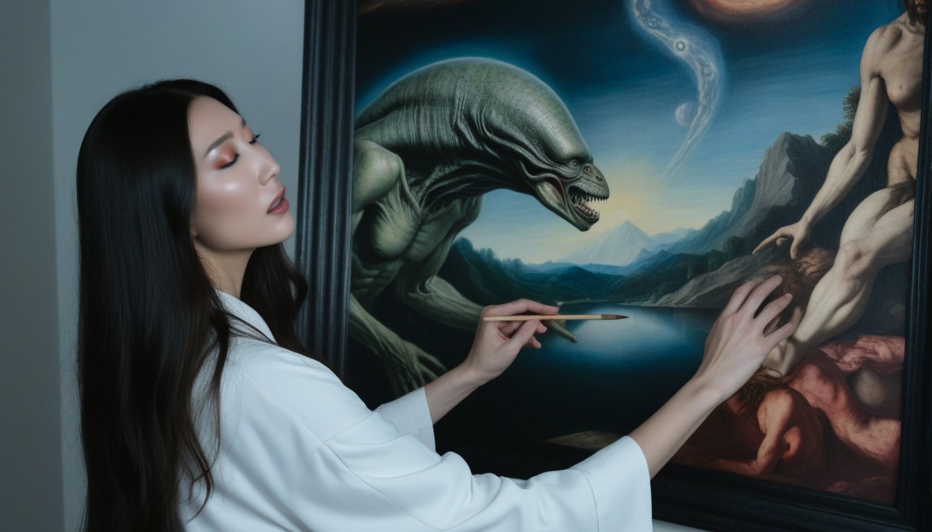 Cosplay, The Creation Of Adam Painting, The Creation Of Adam Painting AI Porn