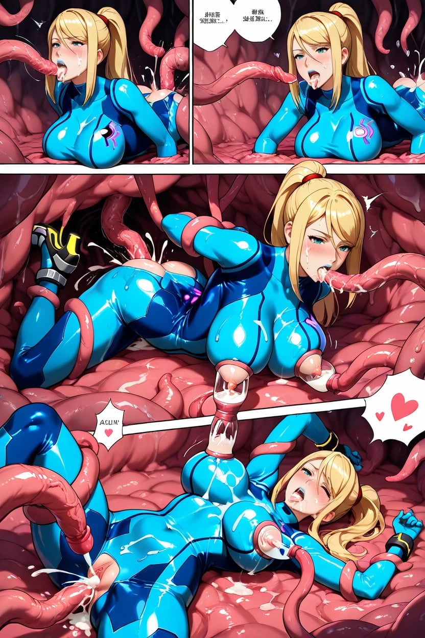Made To Cum, Condom Suit, Pink Tentacles Hentai AI Porn