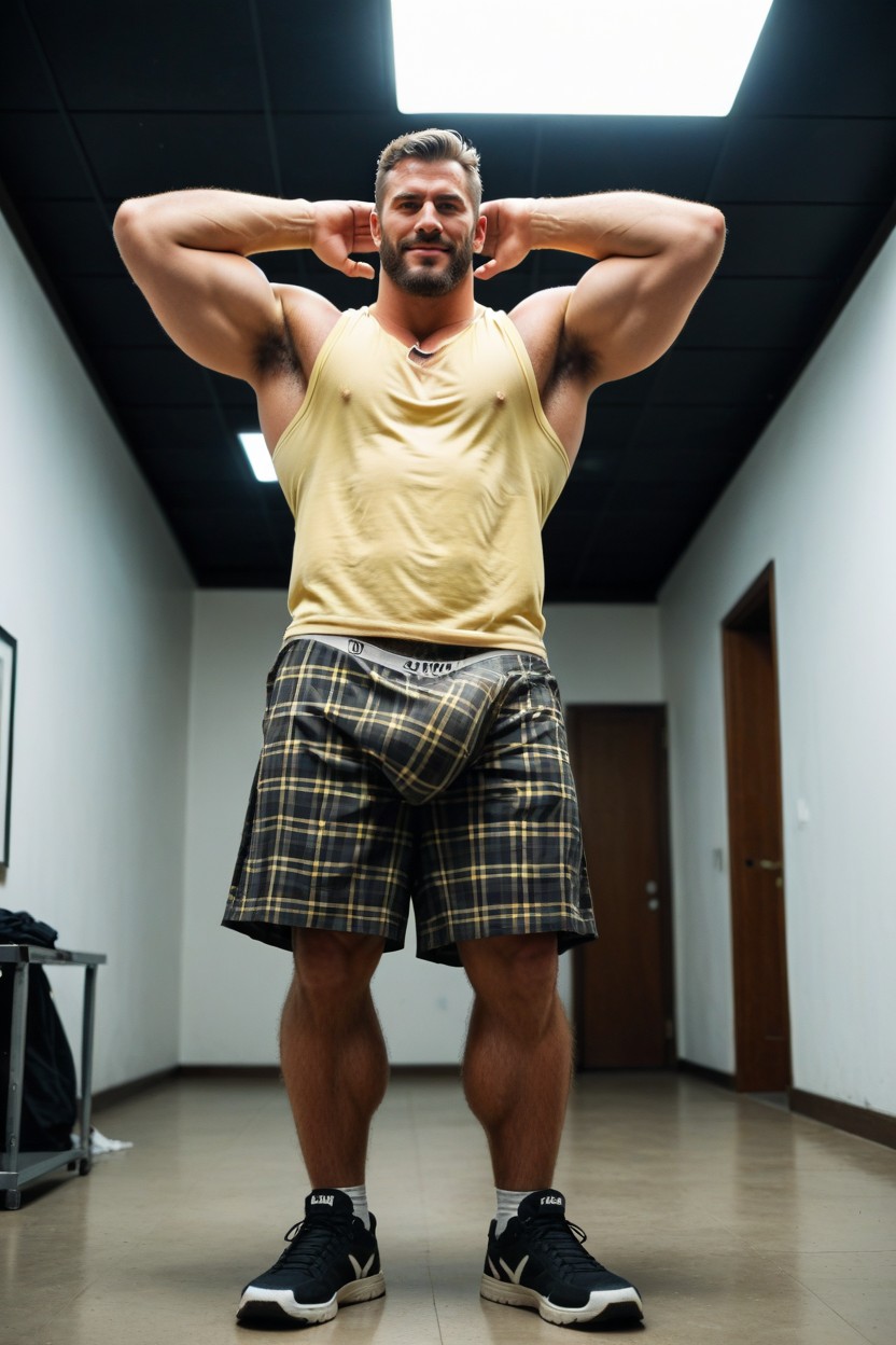 Male Character, Wide Jaw, Men AI Gay Porn