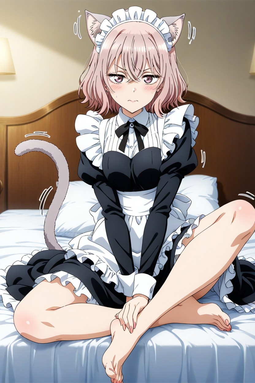 Ultra Detailed, French Maid, Hair Hentai AI Porn