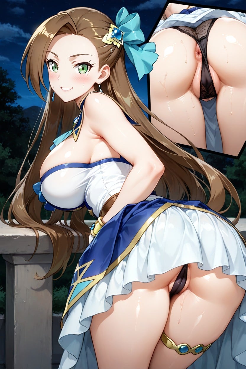 Close Up, Cleavage, Hombre Sosteniendo Una Camara Mientras Le Toma Una Foto Hentai AI Porn