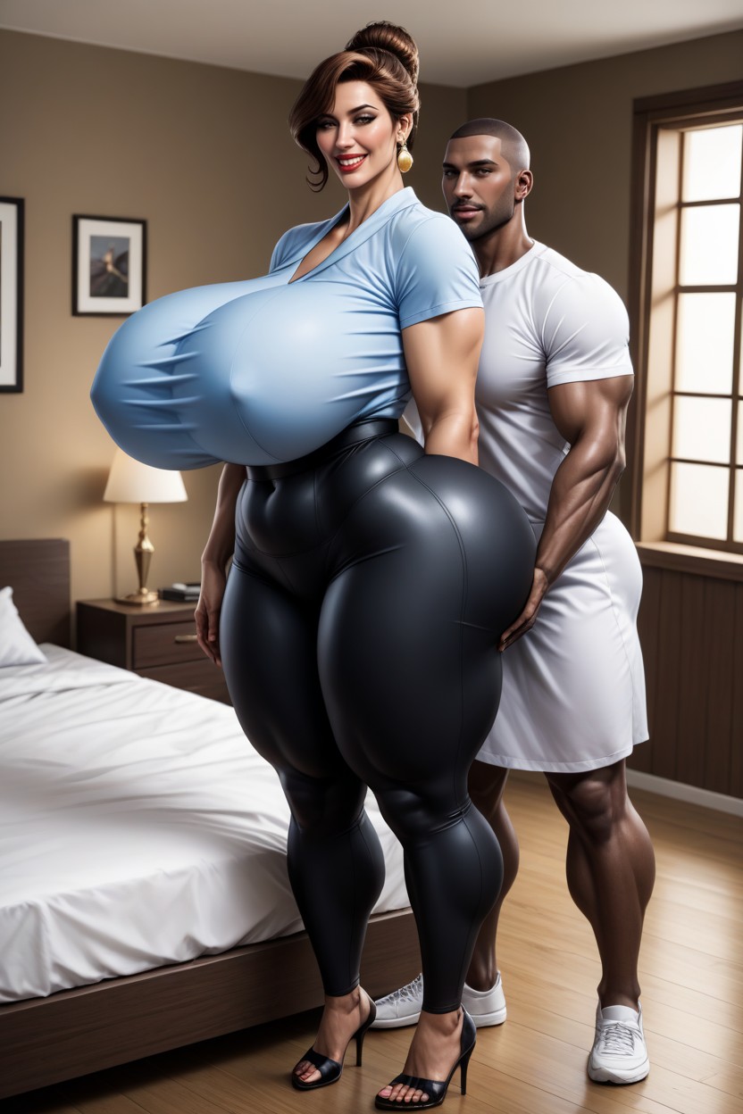 Wide Hips, Perfect Shapely Figure, Thick Thighs AI Porn