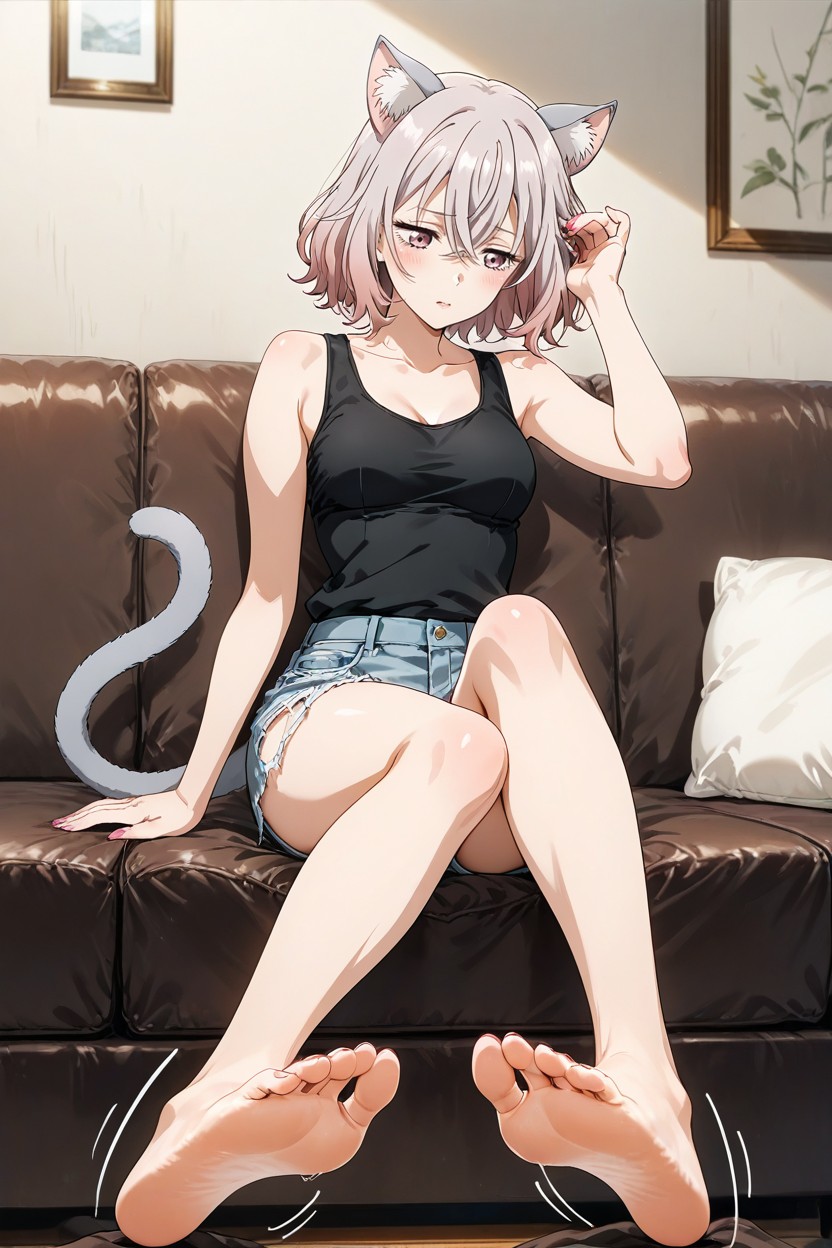 Gray Tail, Motion Lines, Anime Features Hentai AI Porn