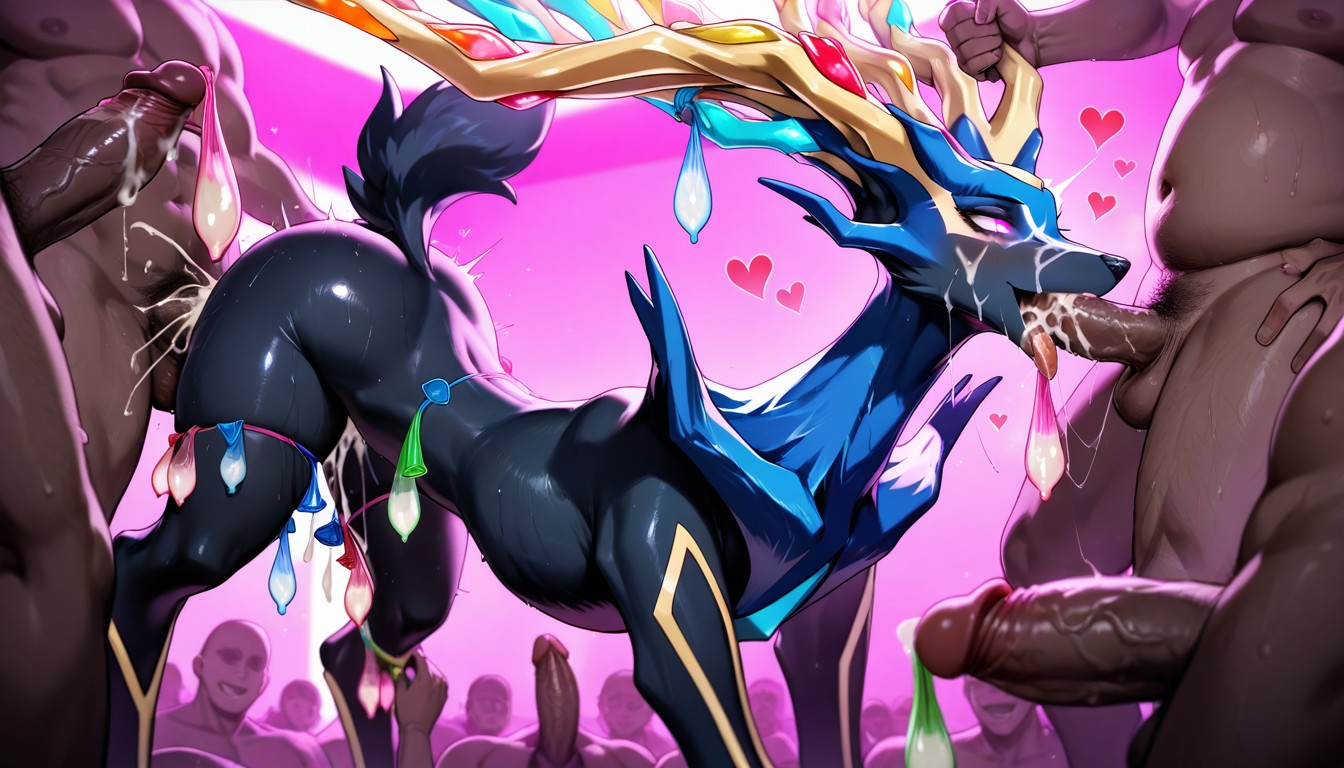 Furry, Correct Leg Shape, Love Hearts Hentai AI Porn