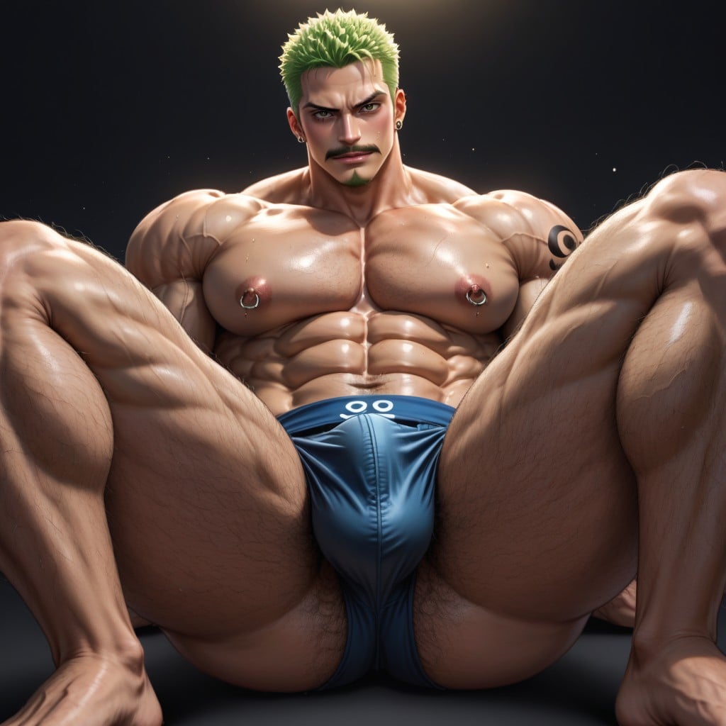 Woven Wool Vest, And Defined Physique, Underwear Studio Photography Porno IA Gay