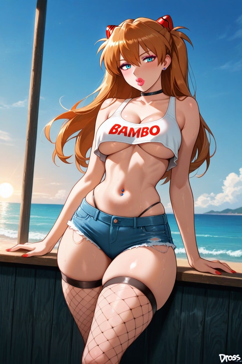 Croptop Tanktop, Depth, Noon Hentai AI Porn
