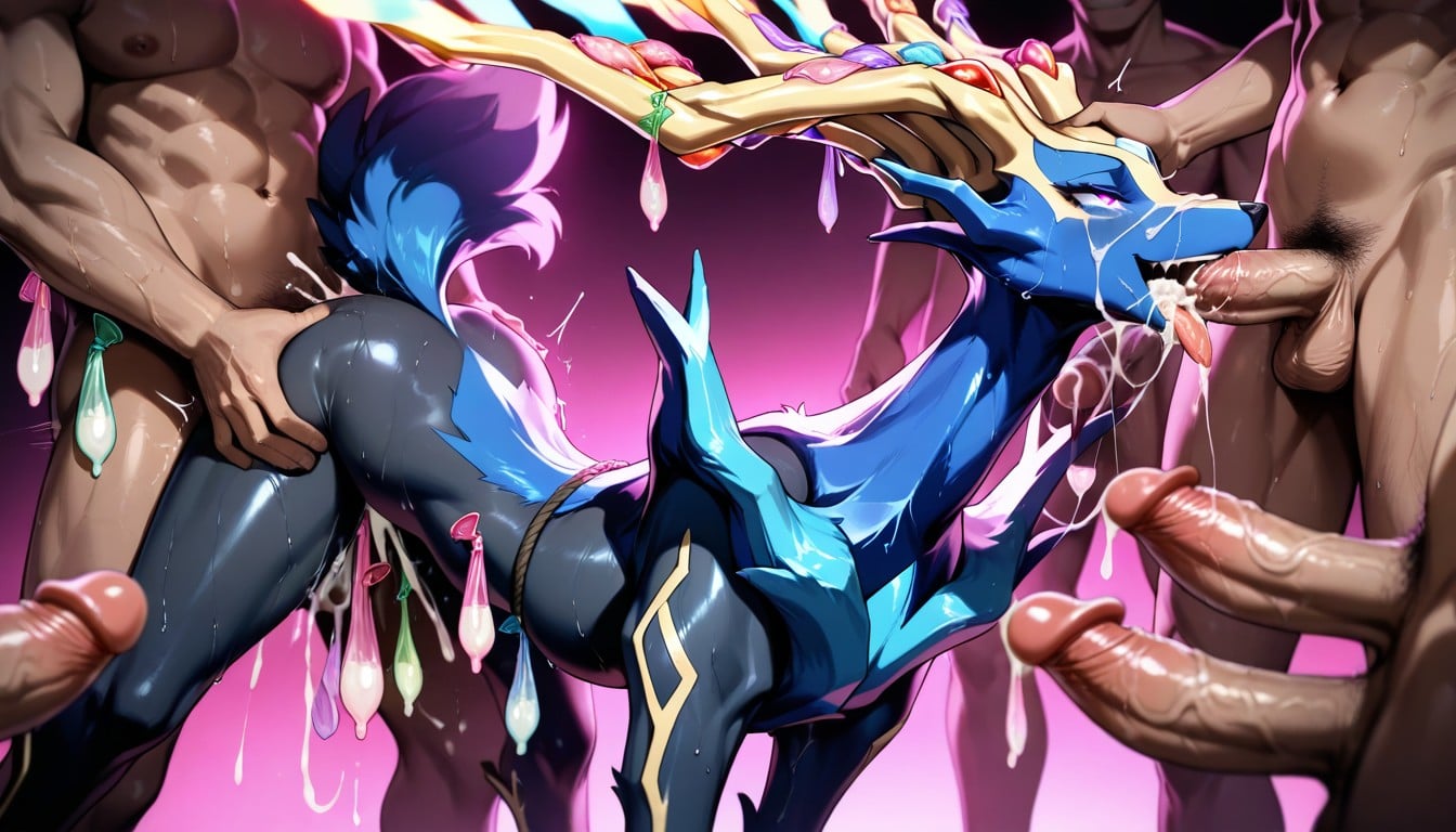 Furry, Doggy Style, Pink Lighting Hentai AI Porn