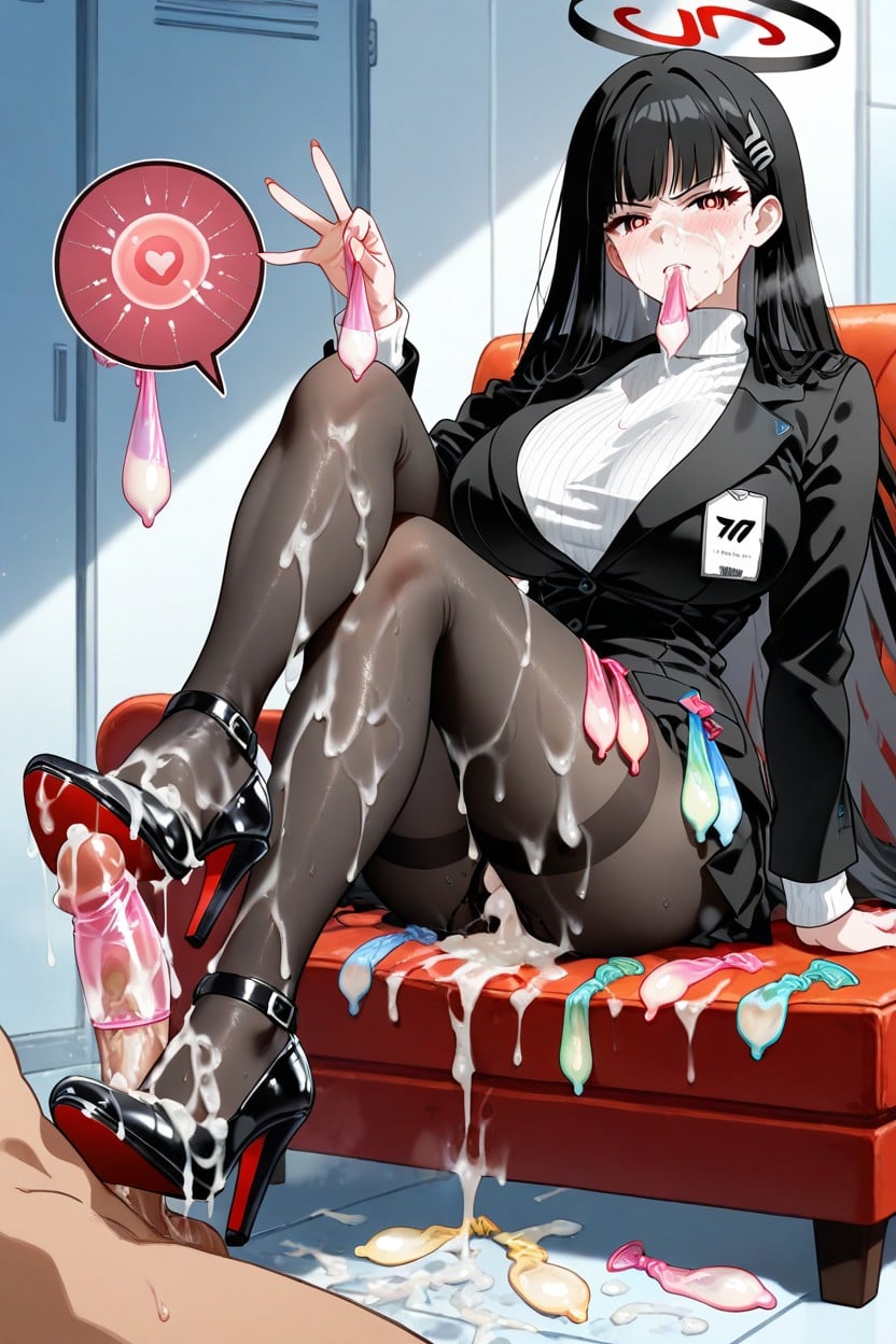 Condón Usado, Oiled Body, After Sex Hentai IA