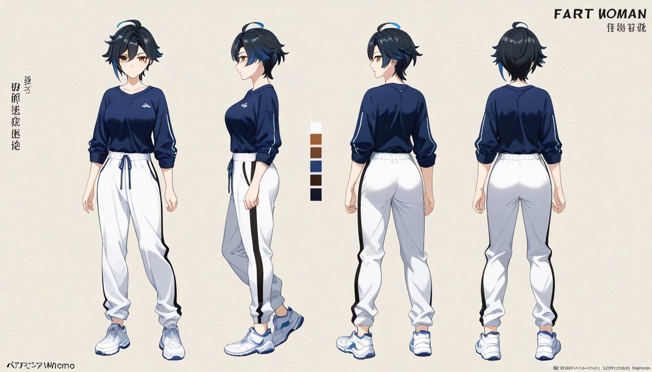 Haracter Design Sheet, 18+, Neutral Pose Hentai AI Porn