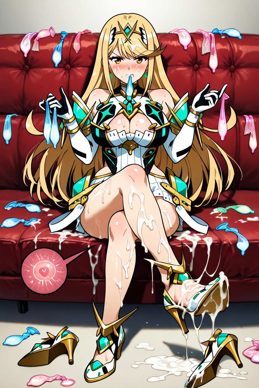 Angry Hate Eyes, Holding A Used Condom In Hands, Wet Clothes Hentai AI Porn