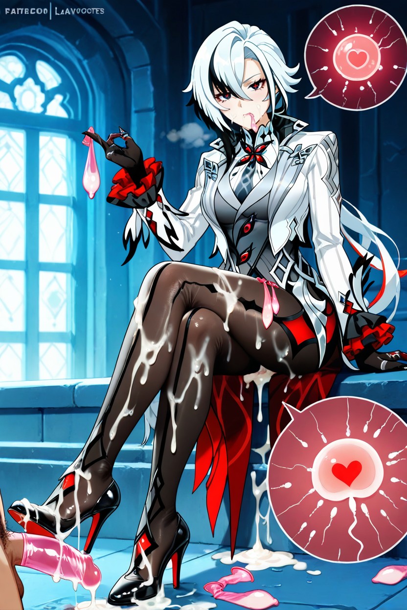 Cum On Feet, Style Anime, Angry Hate Eyes Hentai AI Porn