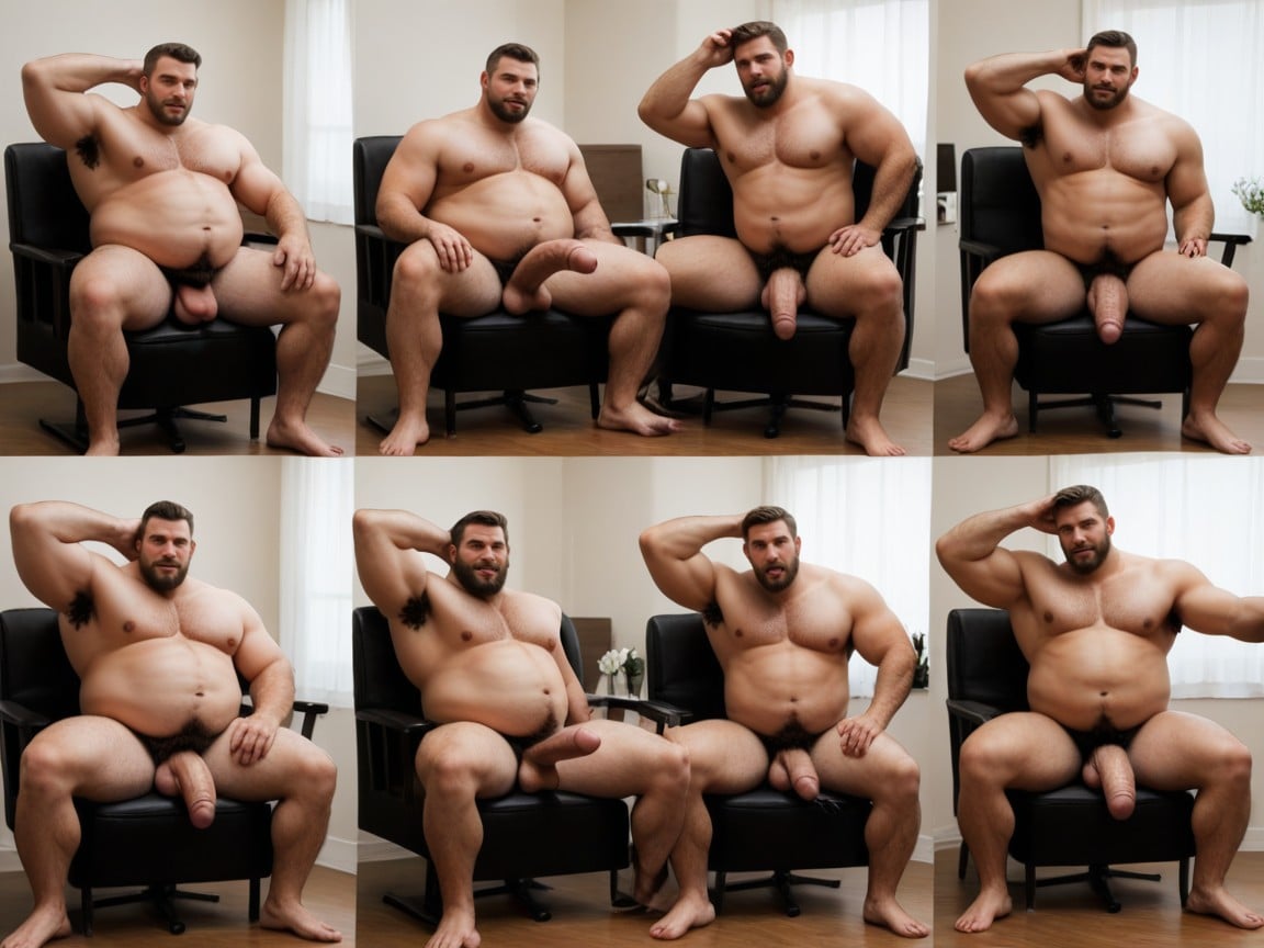 Coarse Pubic Hair, Puffy Nipples, Excessive Armpit Hair Peek AI Gay Porn