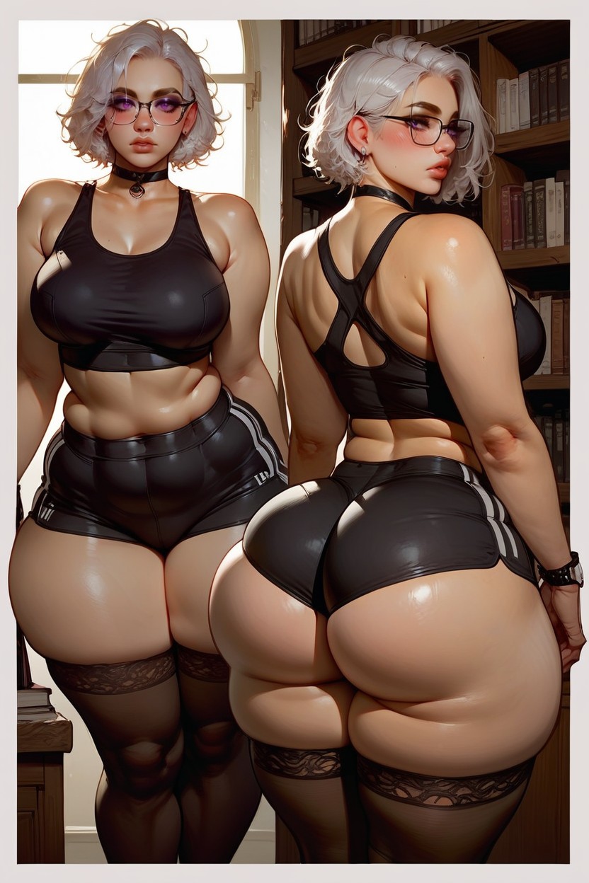 Rear View, Ssbbw, Sport Bra Hentai AI Porn