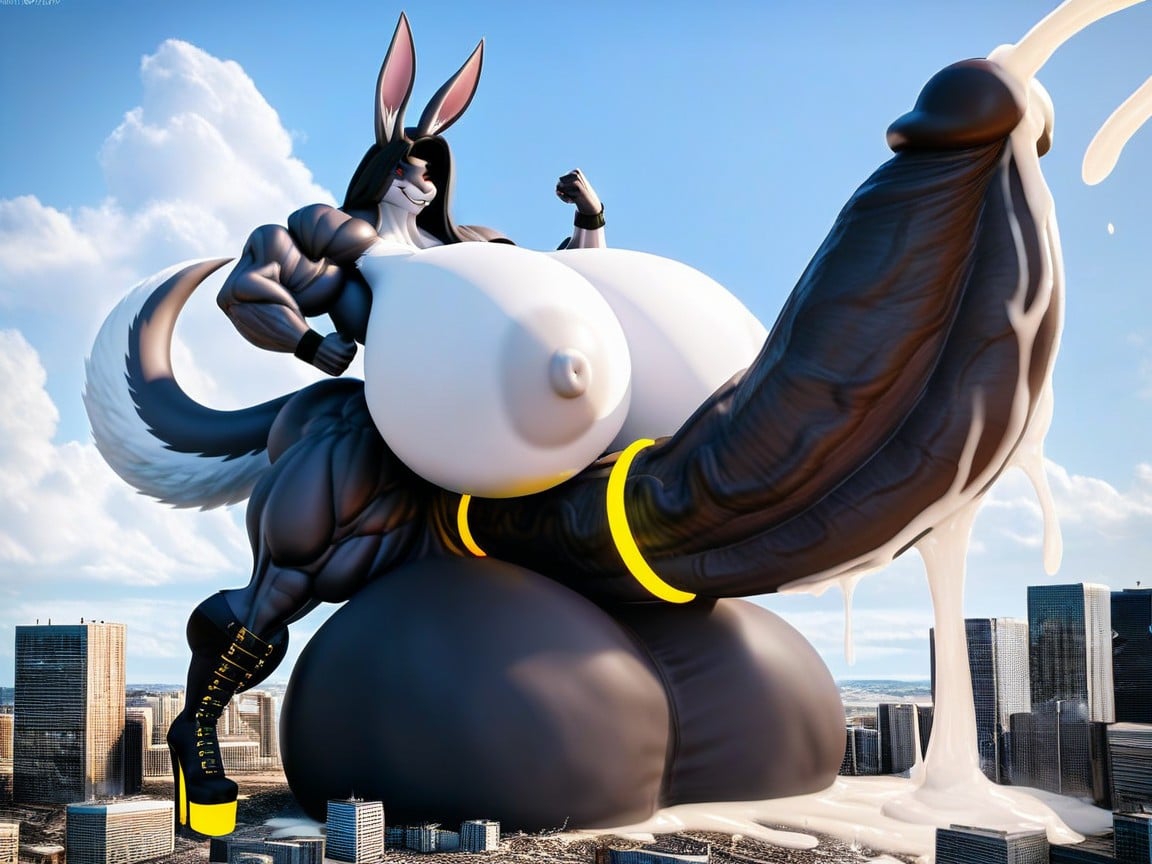 Erect Penis, Gigantic, Cum Furry AI Porn