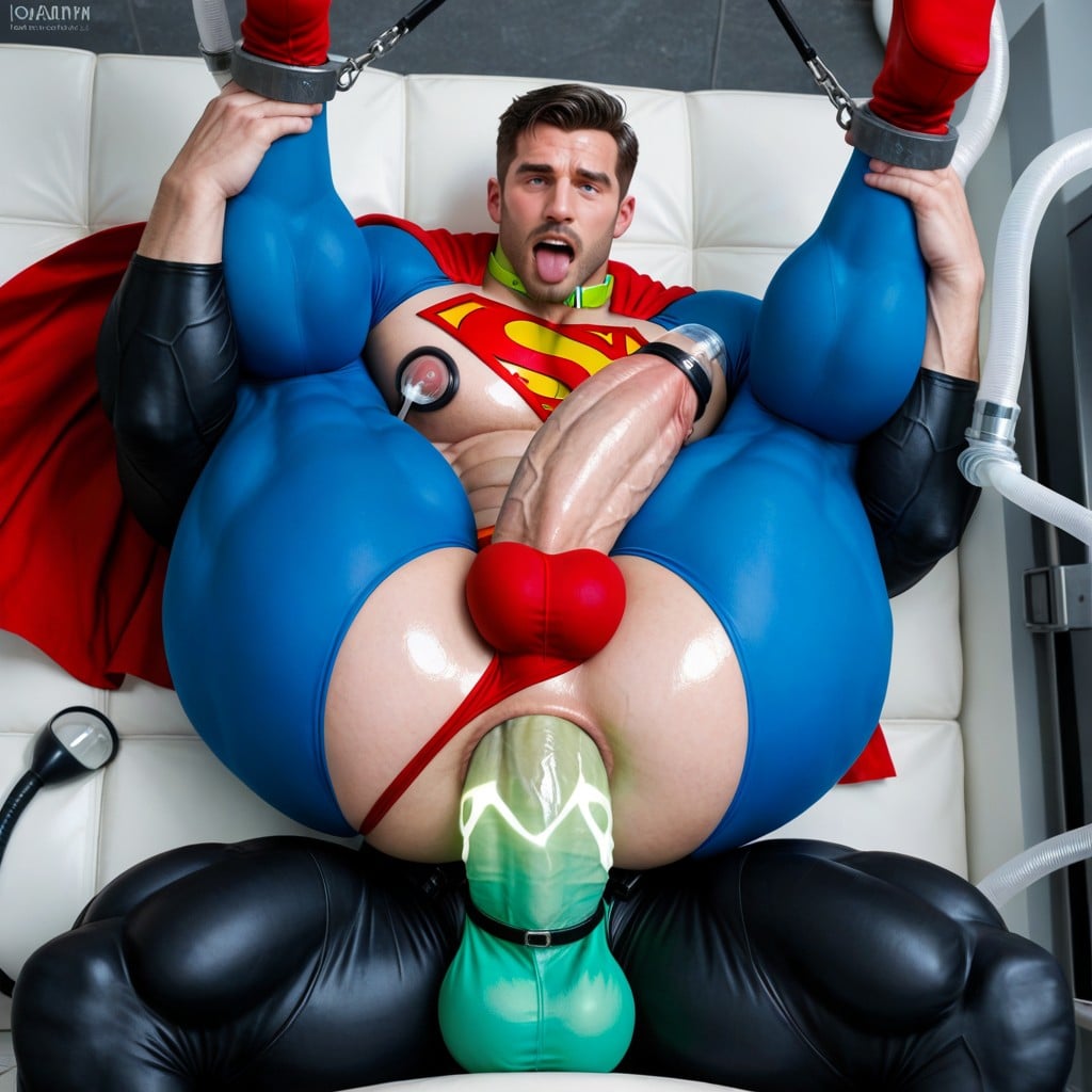 Erect Gigantic Penis, Green Glowing Neck Collar, Rough Squeeze Porno gay IA