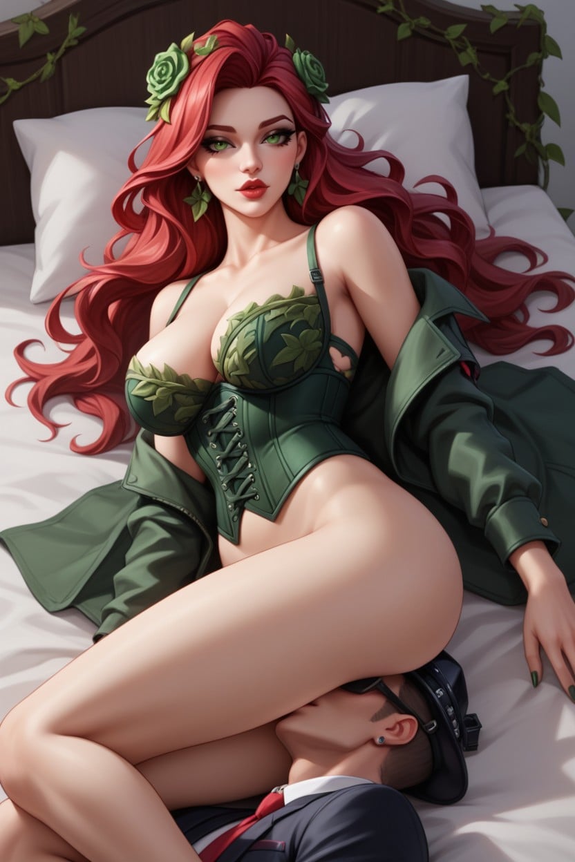 25+, Lingerie, Green Eyes AI Porn
