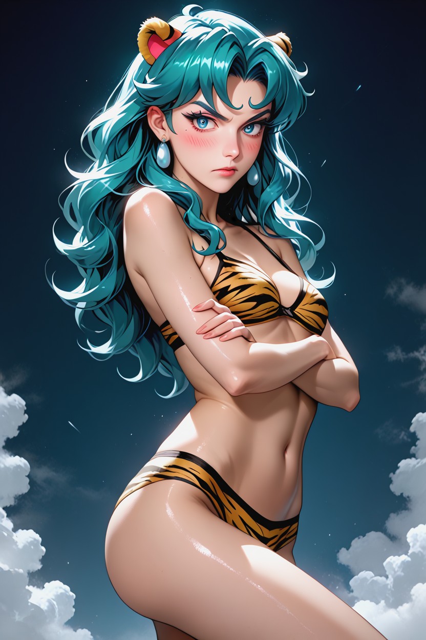 Coloured, Skinny, Bored Hentai AI Porn