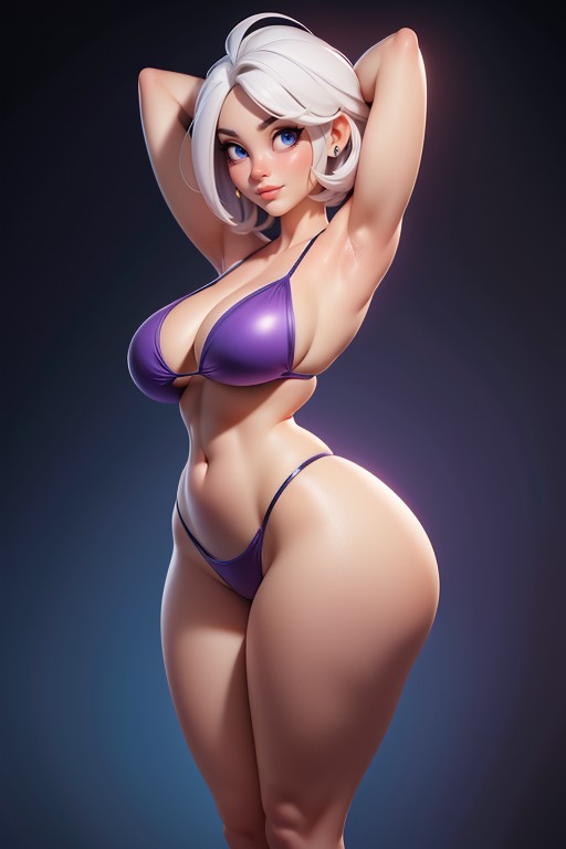 Rear View, Tall, Thick Hentai AI Porn