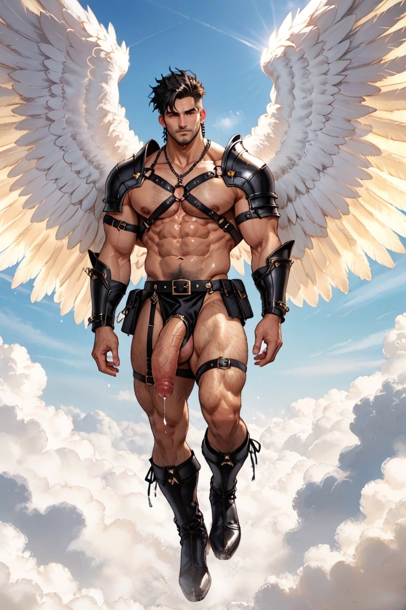 Wings Bigger Than Body, Angel, 18+ AI Gay Porn