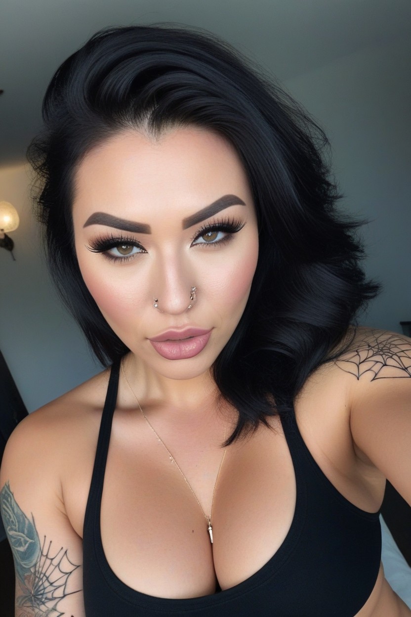 Tattoos On Both Entire Legs, 18+, Massive Arms On Steroids AI Porn