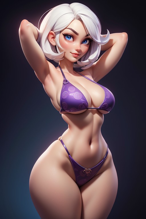 Arms Up, Tall, Beautiful Woman Hentai AI Porn