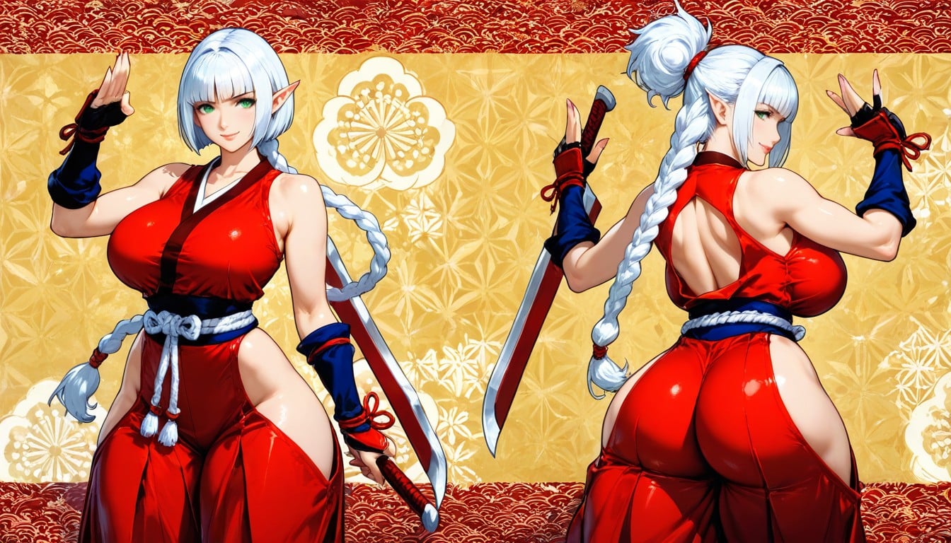Elf Female, S Classic Outfit, Thick Thighs Hentai AI Porn