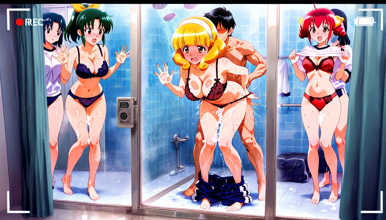 Their Bras, Full-face Blush, Midorikawa Nao Hentai AI Porn