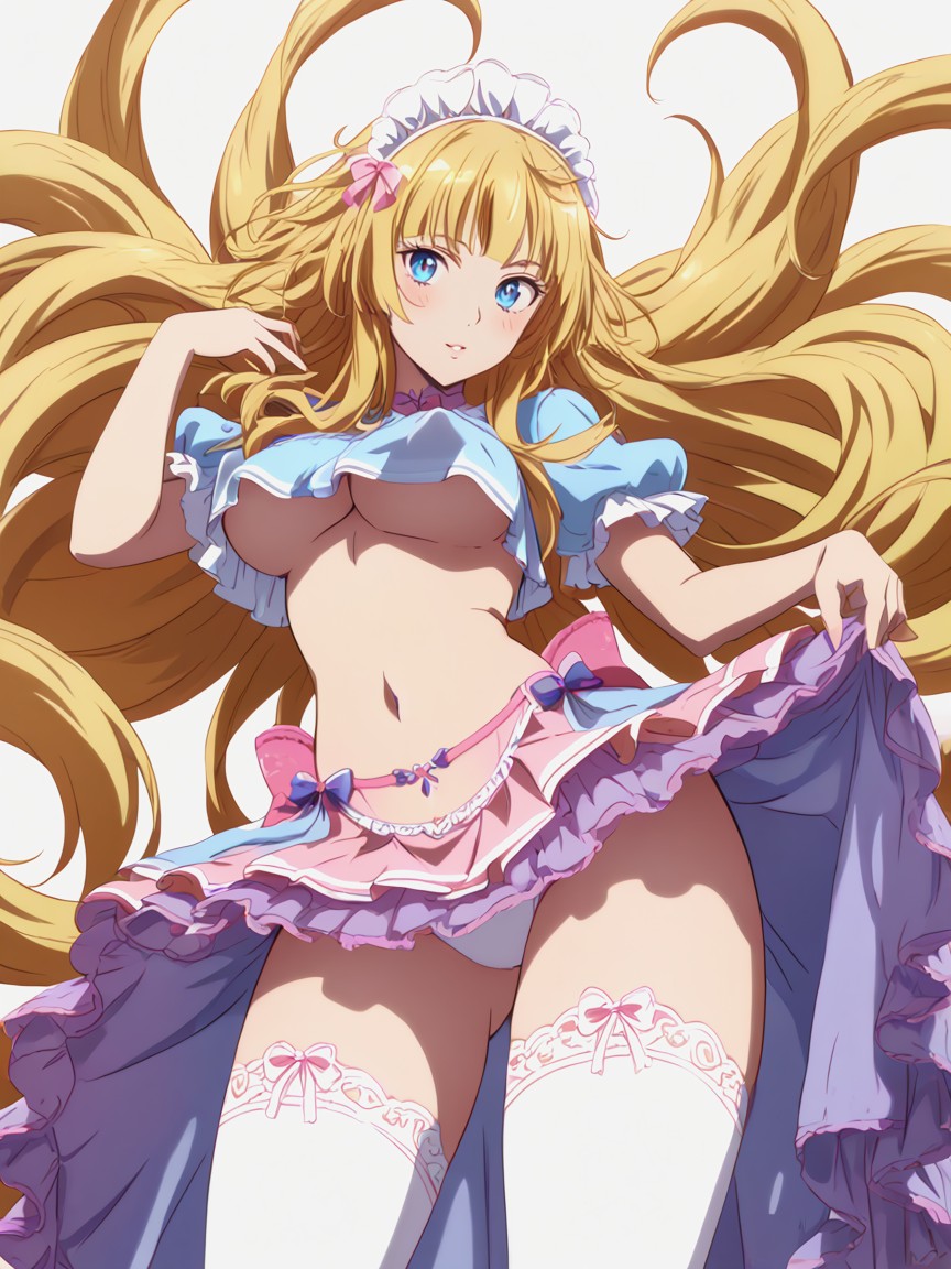 Fluffy Hair, Big Round Eyes, Frilly Tutu Skirt AI Porn