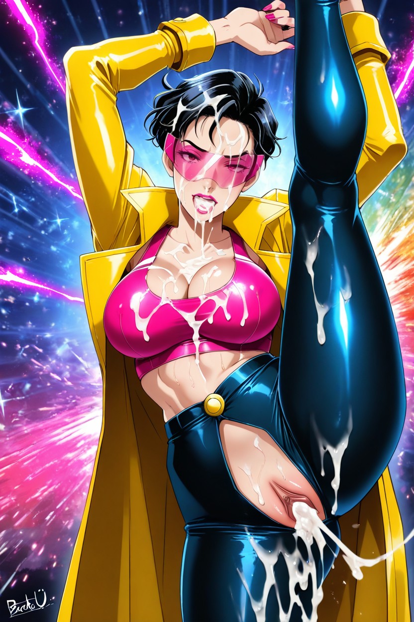 Cum Coming From Nose, Very Short Hair, Jubilee Hentai AI Porn