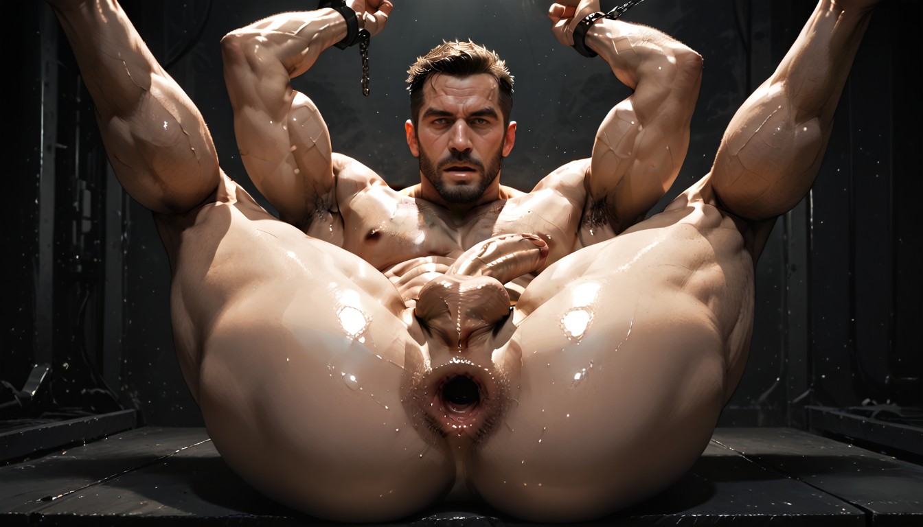 Bubble Butt, Huge Pecs, Fat Cock ゲイAIポルノ