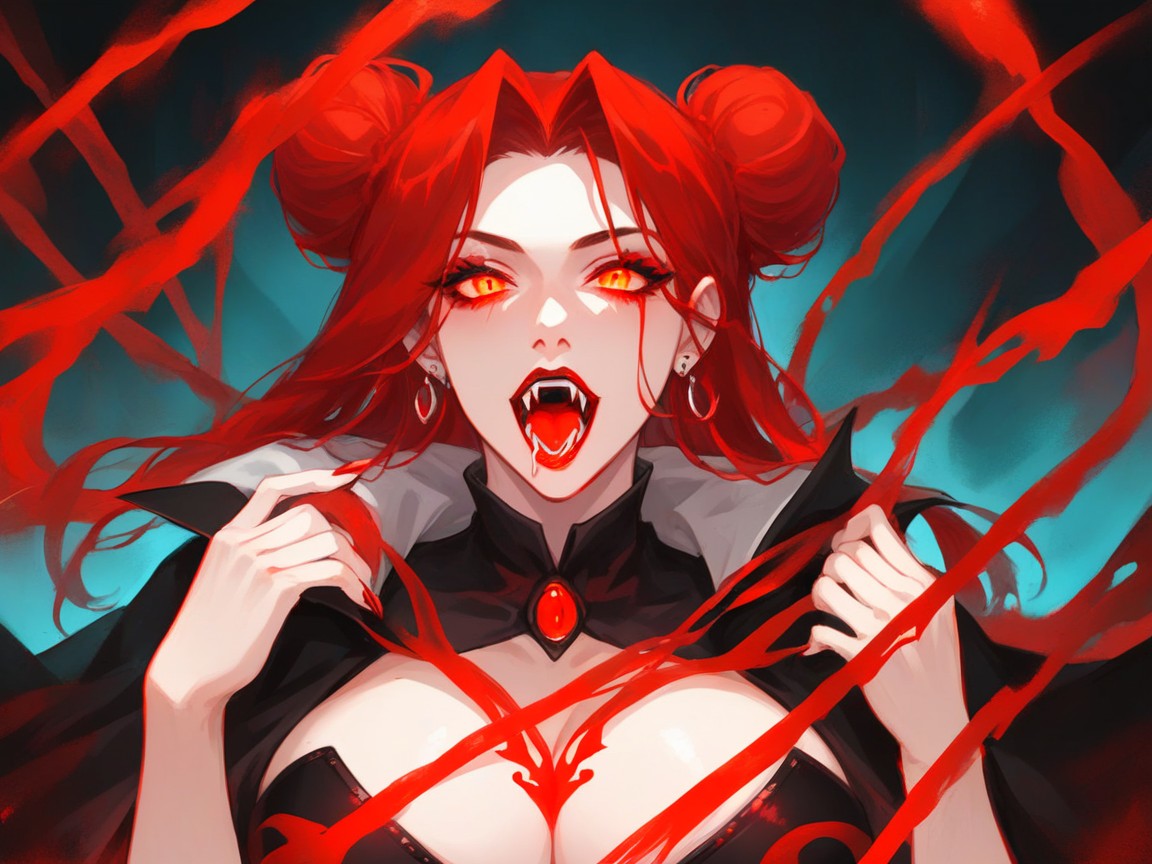 Vampire, Ultra Detailed, Vampire Costume Latina AI Porn