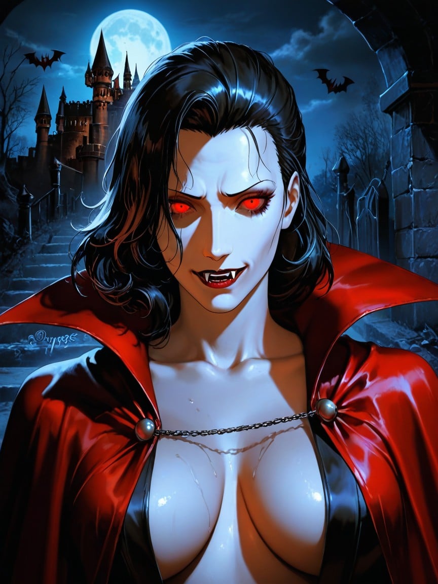 Horror, Persona Art Style, Night Hentai AI Porn