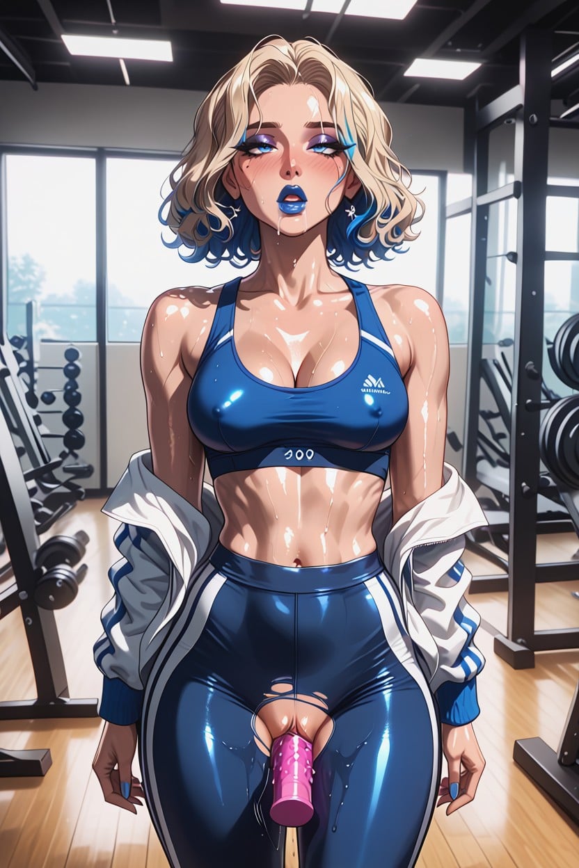 Form Fitting Clothes, Gym Clothes, Ahegao Hentai AI Porn