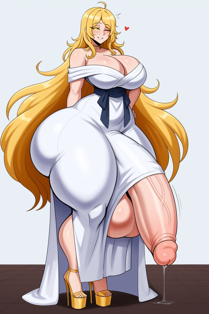 Impossibly Wide Hips, Ass Bigger Than Torso, Femboytwinksissify Body Shemale AI Porn