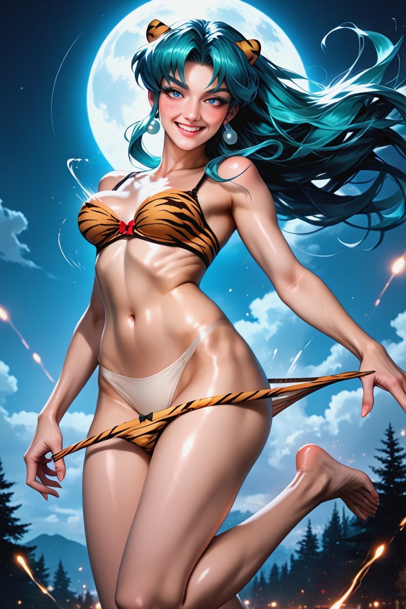 Long Jump, Lum From Urusei Yatsura, Small Breasts Hentai AI Porn