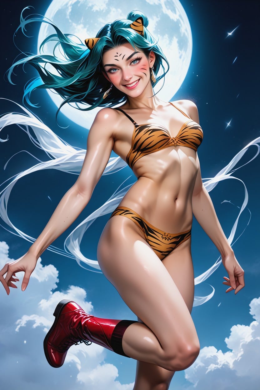 Bouncing Boobs, Respect Original Colors, Detailed Face Hentai AI Porn