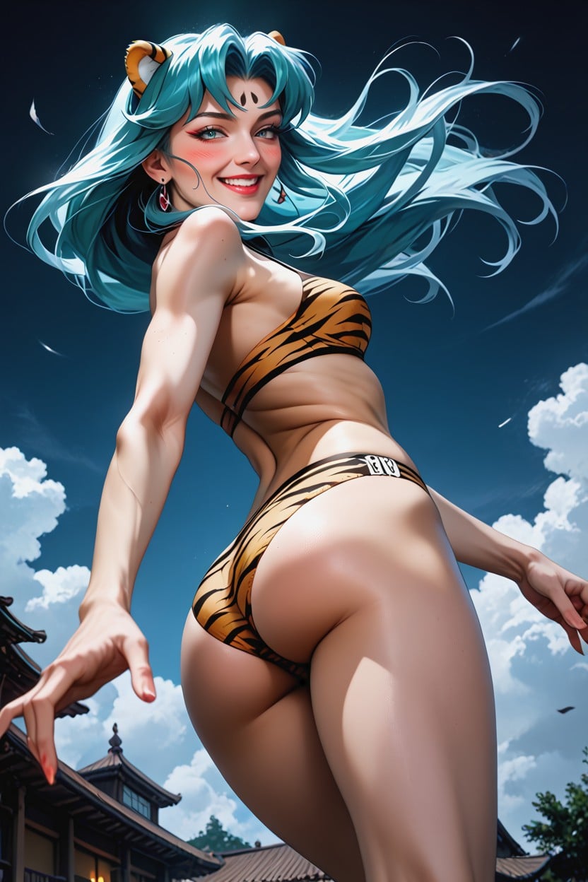 Respect Original Colors, Upper Sky Background, Arched Back Hentai IA