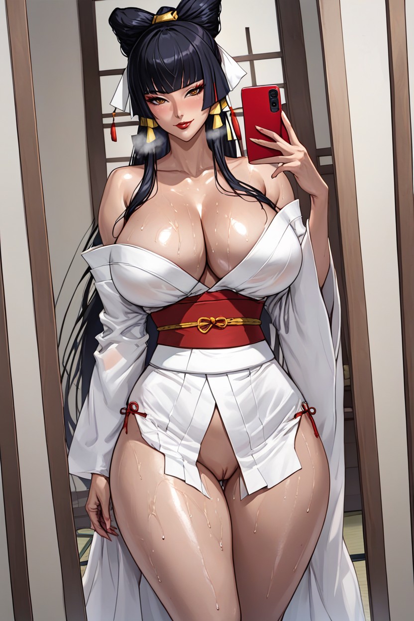 Motherly Face, Cleavage, Whole Body Hentai AI Porn