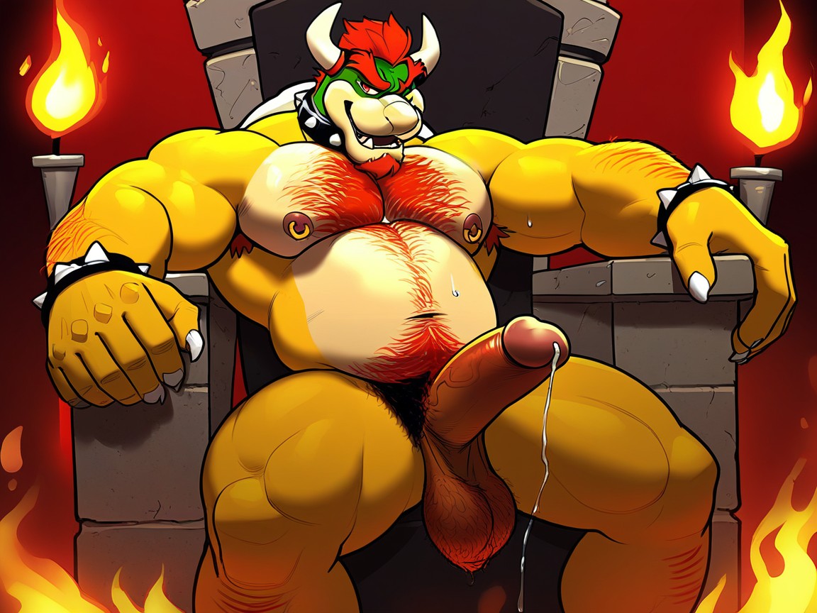Thick, Goatee, Open Mouth Furry AI Porn