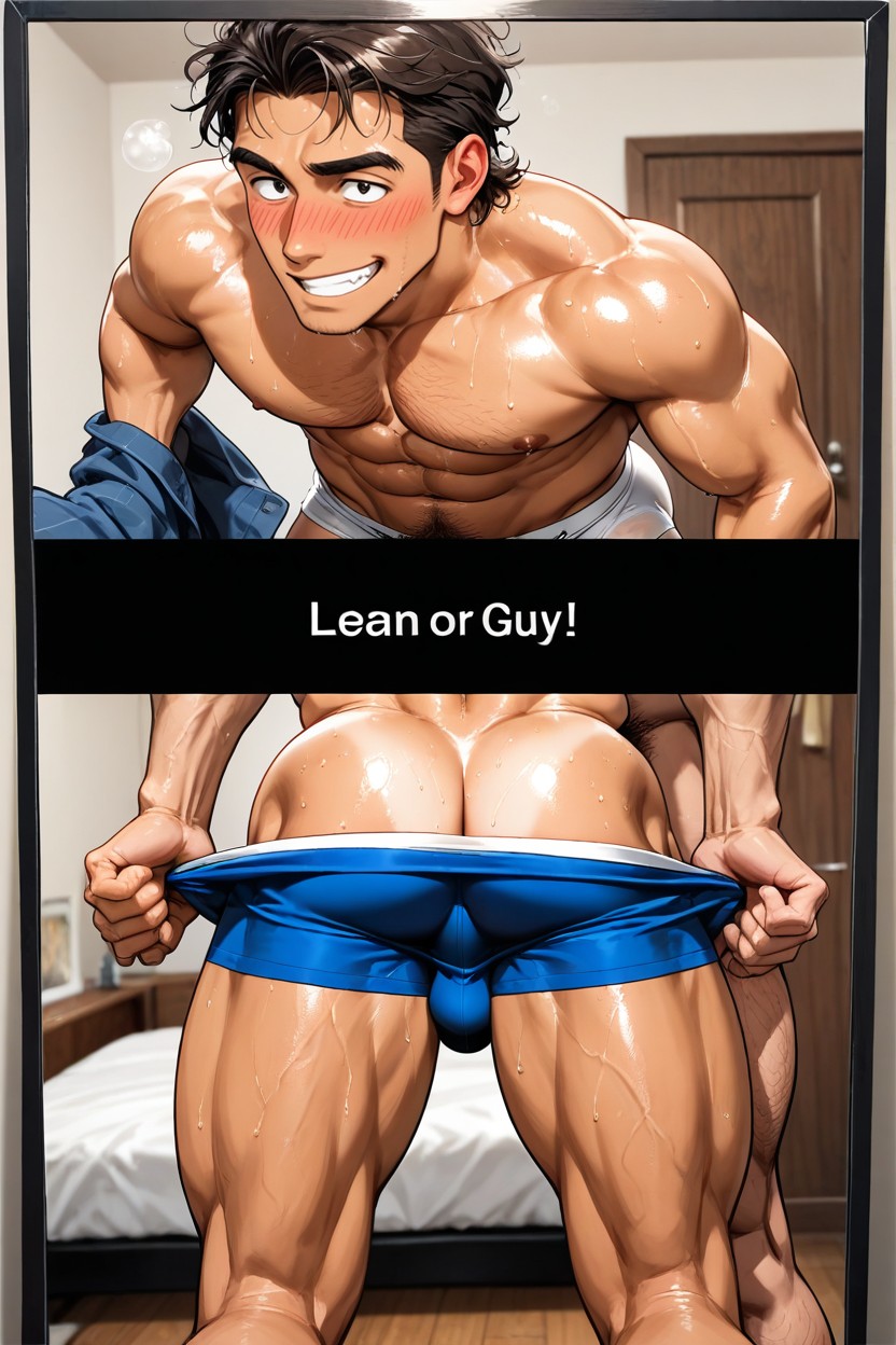 Erect, Morning Wood, Bedroom AI Gay Porn