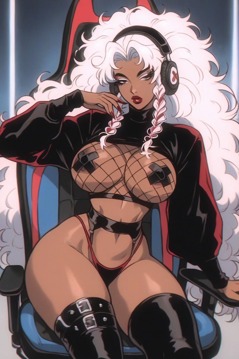 Beautiful Face, Nipple Tape, Culo Grande Hentai IA