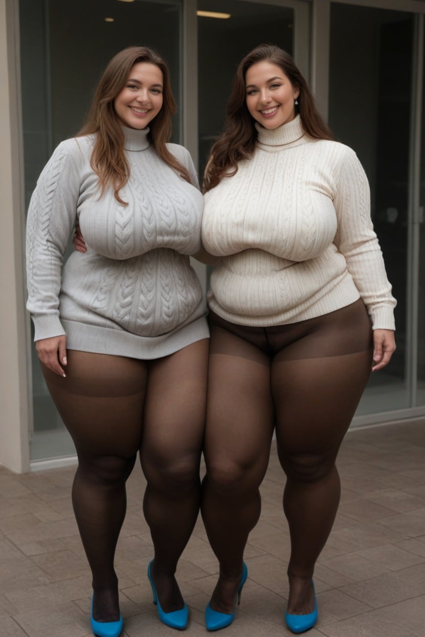 Massive Ass, 2 People, Muscular Calf AI Porn